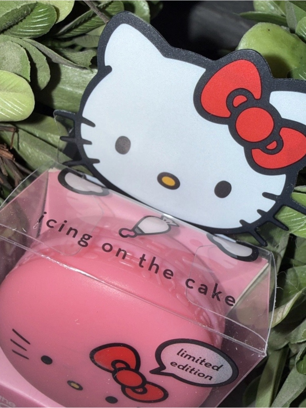 The Crème Shop x Sanrio Hello Kitty Macaron Lip Balm Icing On The Cake NEW - Picture 3 of 4